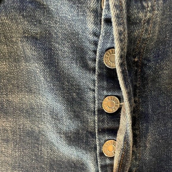 AGOLDE Nico Skinny Straight High Rise Medium Blue Cropped Ankle Jean Size 28. - Picture 7 of 9